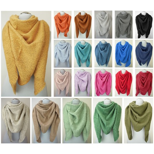 Xxl boucle dreieckstuch winter - boucle,