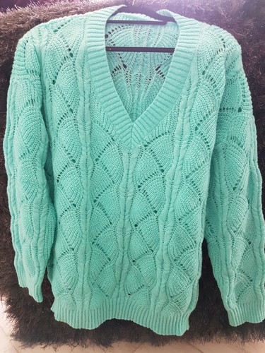 Grüner strickpullover schön - grüner, strickpullover,schön
