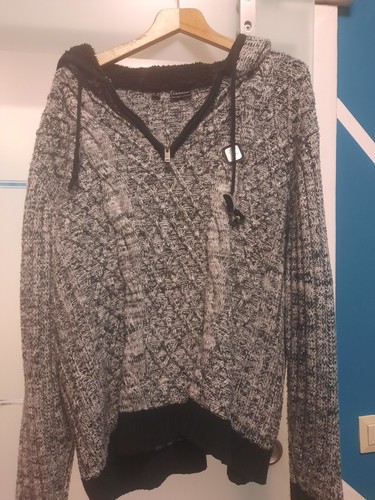Warmer grauer kapuzenpulli xxl - grauer,